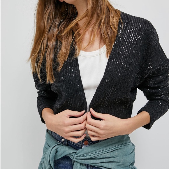 Anthropologie Sweaters - Anthropologie - Maeve Artemia Sequined Cardigan (ivory)